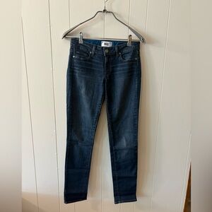 PAIGE Women's Dark Blue Jeans Lightweight size 27 comfortable casual stretch